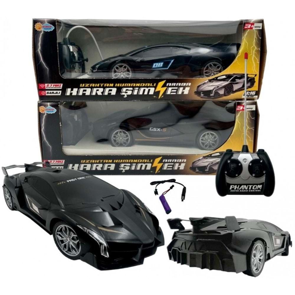 DUMAN TOYS KUMANDALI KARA ŞİMŞEK