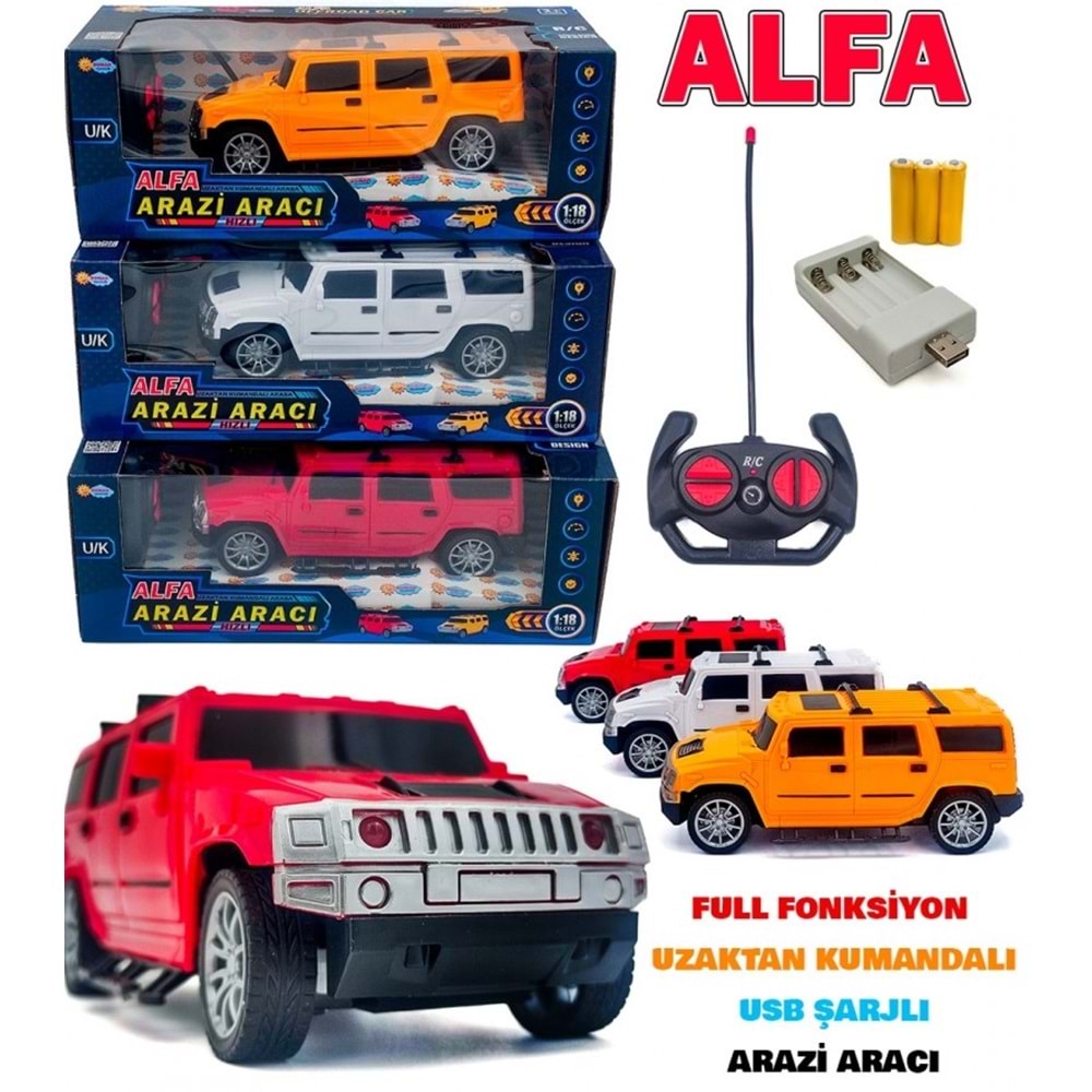 DUMAN TOYS 1:18 UZAKTAN KUMANDALI OFFROAD JEEP