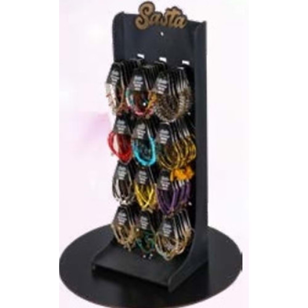 SASTA KRİSTAL BİLEKLİK MİDİ STAND 144 LÜ*1