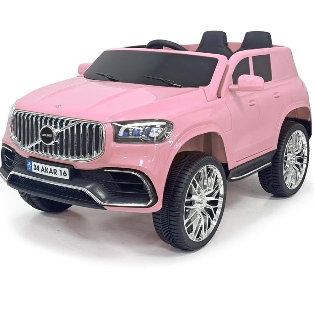 VOYAGE KUMANDALI AKÜLÜ ARABA 12V PEMBE