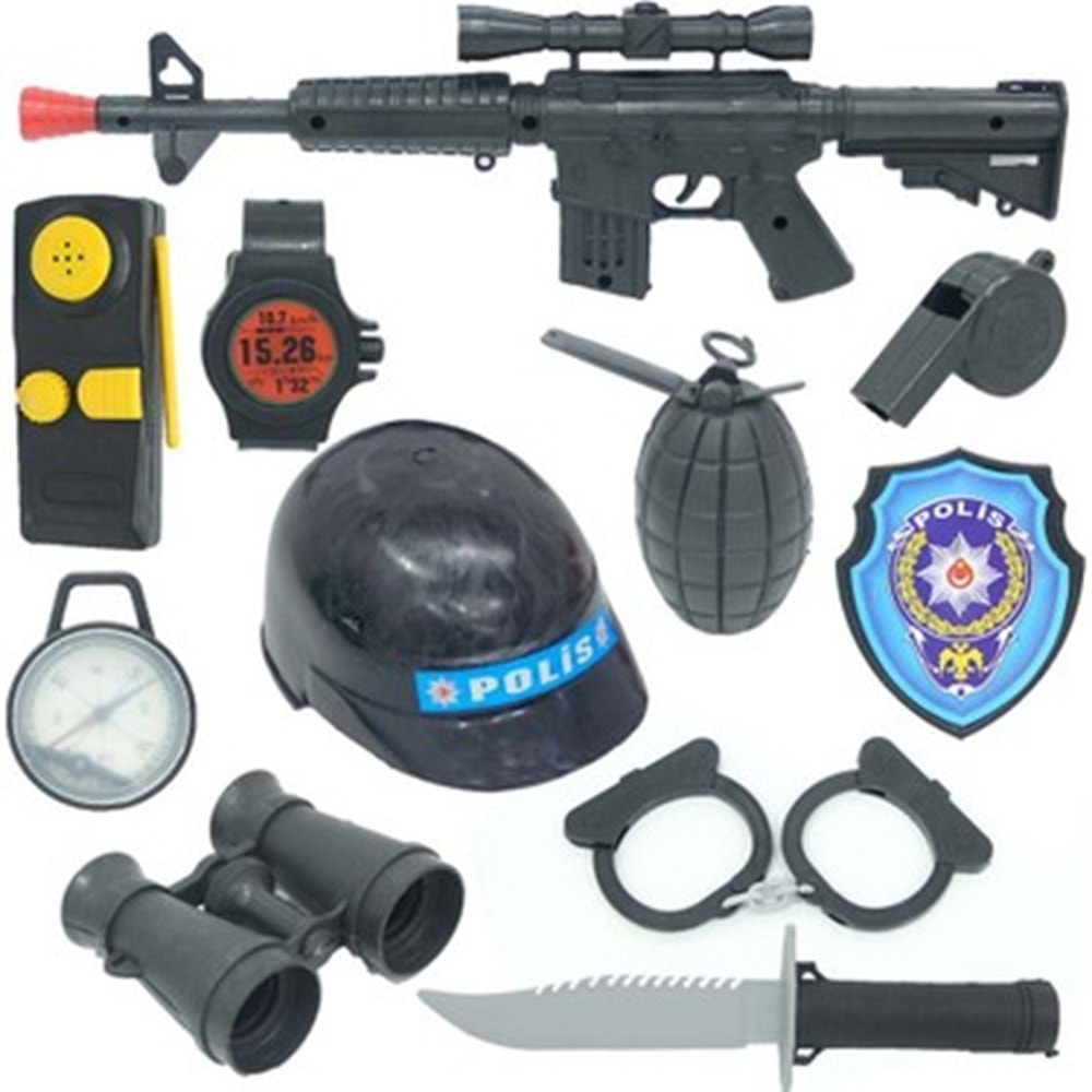 ÖZDEMİR TOYS 121 ORTA POLİS SETİ