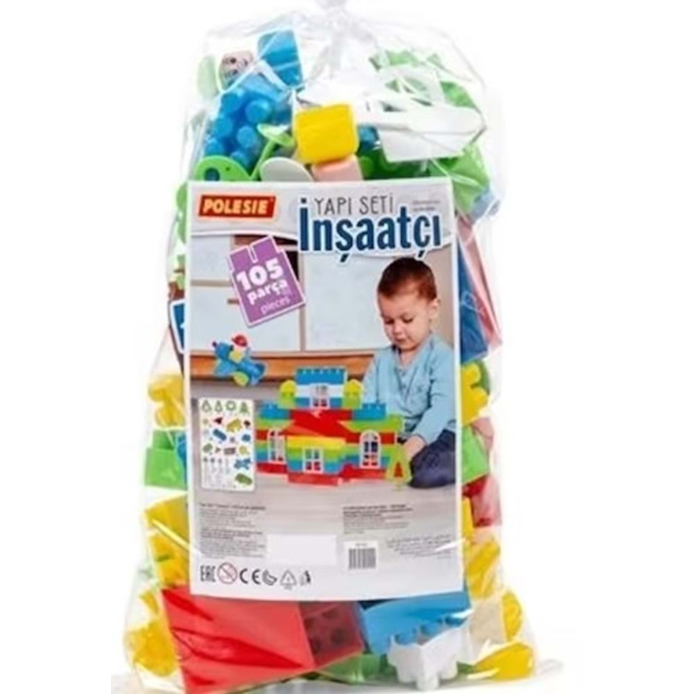 Polesie Yapı Seti İnşaatçı 105 Parça Pakette