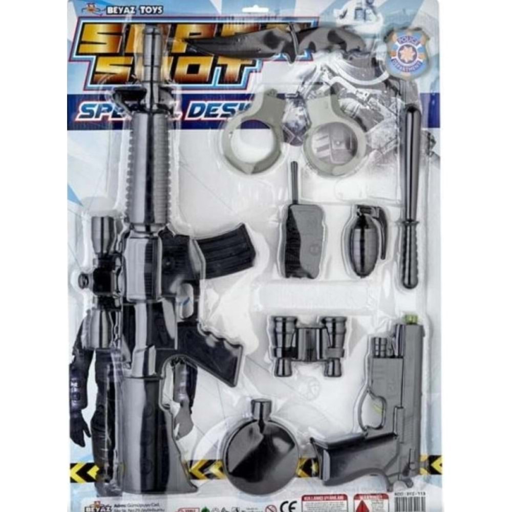 ONYIL TOYS KARTELA TÜFEK SETİ BUYUK