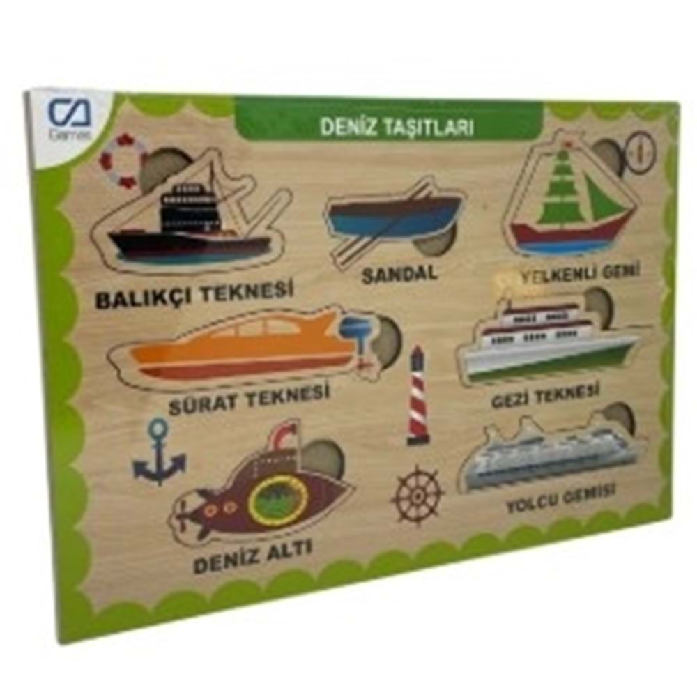 CA GAMES AHŞAP DENİZ TAŞITLARI EĞİTİCİ SET