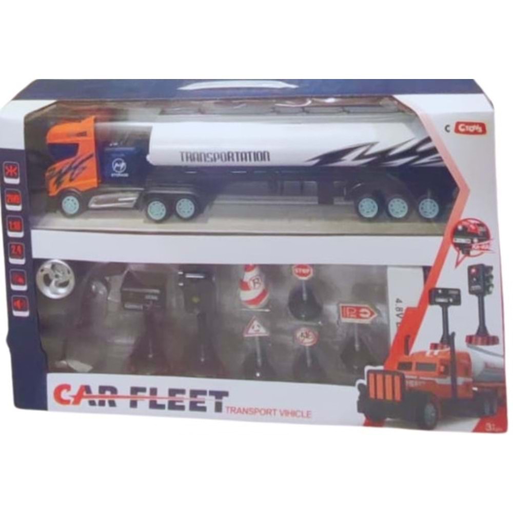 CEREN IŞIKLI VE SESLİ UZAKTAN KUMANDALI TRAFİK SETLİ TANKER 1:16