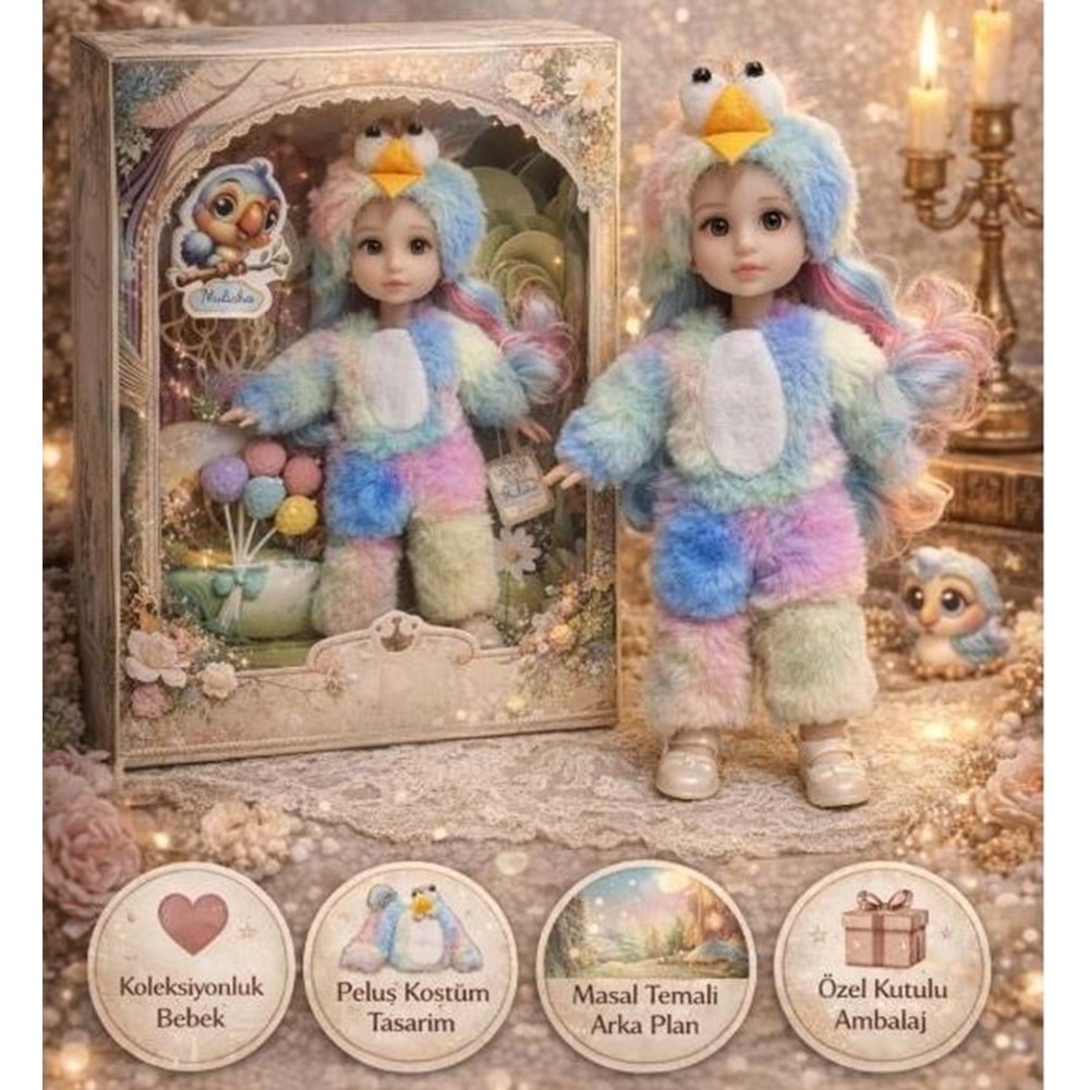 CEREN KOSTÜMLÜ OYUNCAK BEBEK SETİ