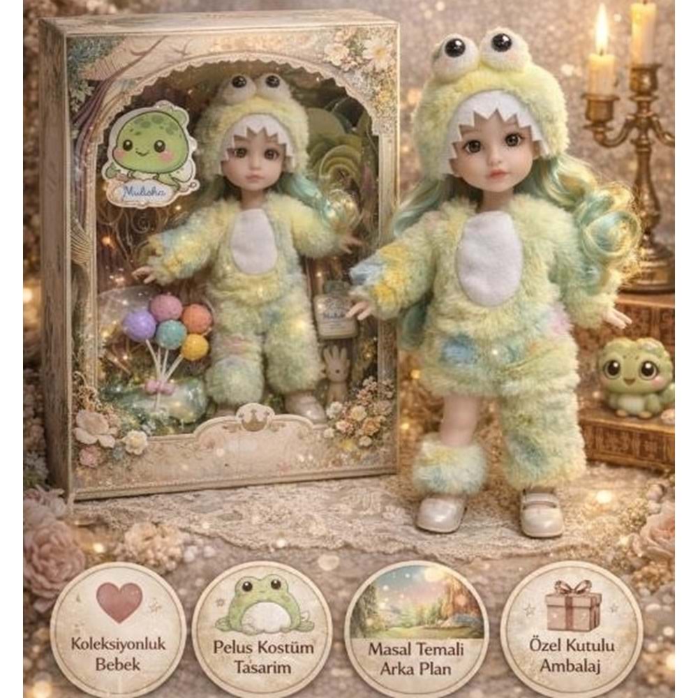 CEREN KOSTÜMLÜ OYUNCAK BEBEK SETİ