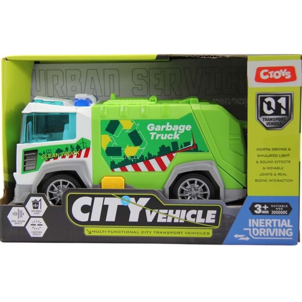 CEREN SESLİ VE PİLLİ ÇÖP KAMYONU 1:16