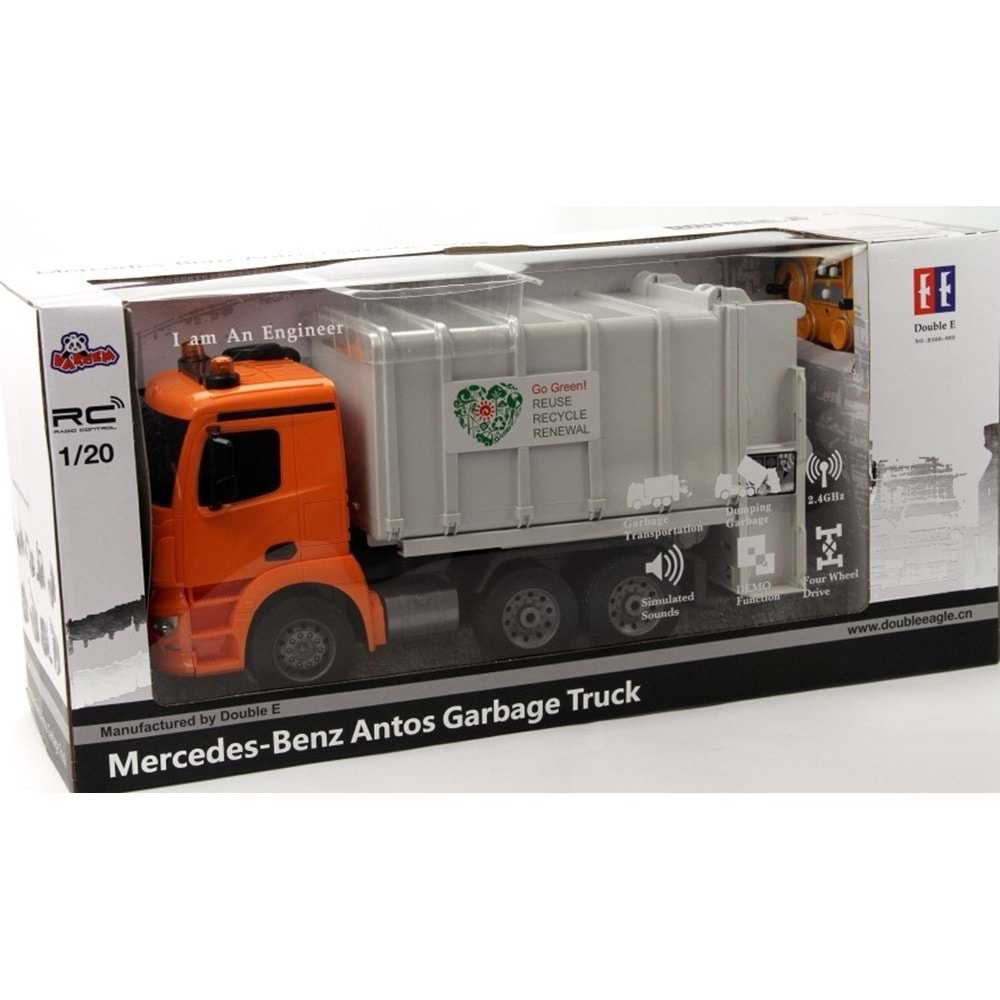 VARDEM UZK. KUM. SARJLI 1:20 ÇÖP KAMYONU MERCEDES BENZ