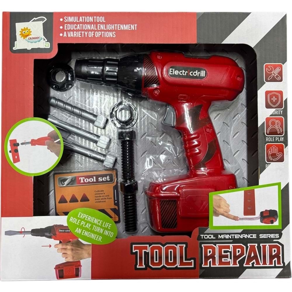 DUMAN TOYS KUTUDA PİLLİ MATKAP SETİ