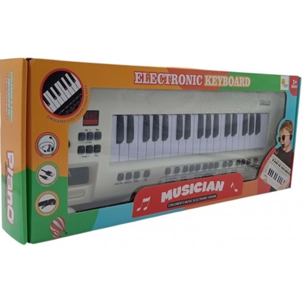 DUMAN 37 TUŞ PİLLİ USB KABLOLU MİKROFONLU PİANO