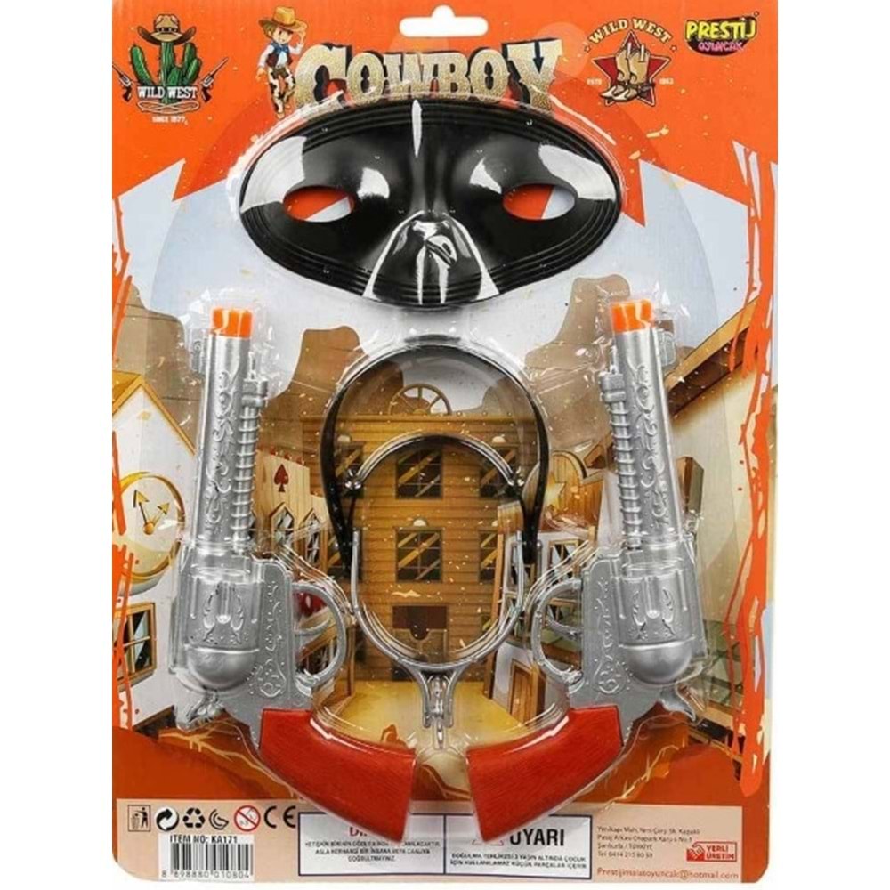PRESTİJ TOYS KARTELALI 2 SİLAHLI MASKELİ