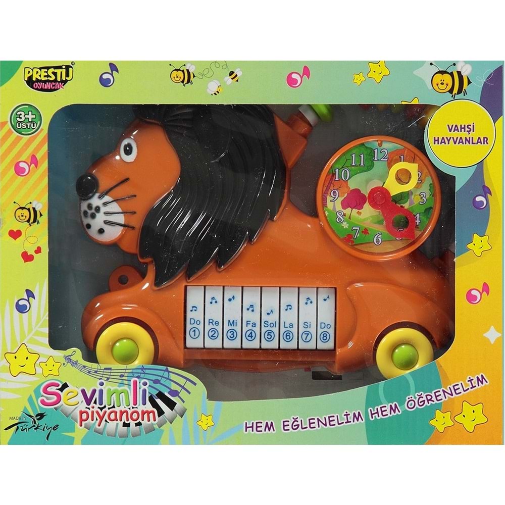 PRESTİJ TOYS KUTULU ASLANLI PİLLİ PİYANO