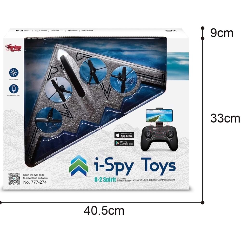 VARDEM UZK. KUM. F/F 2.4G SARJLI KAMERALI QUADCOPTER İHA