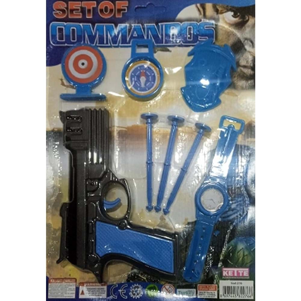 KETTE TOYS SAATLİ KÜÇÜK BOY TABANCA SETİ