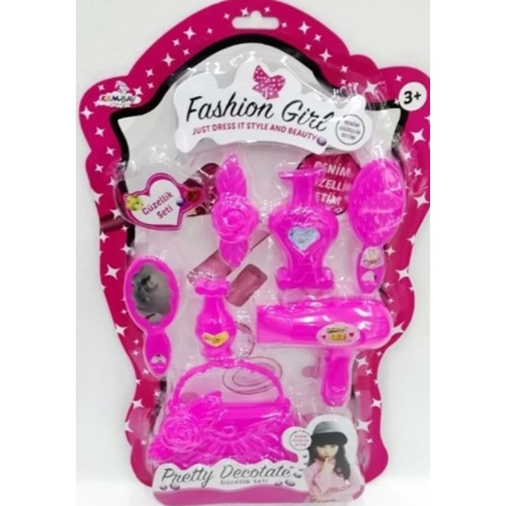 KEMBAY TOYS FASHİON KARTELA GÜZELLİK SETİ