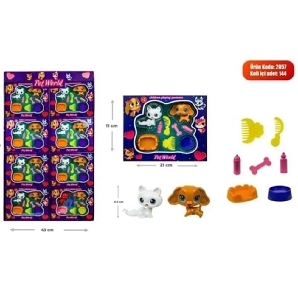 KEMBAY TOYS 2Lİ MALZEMELİ HAYVAN SETİ*144