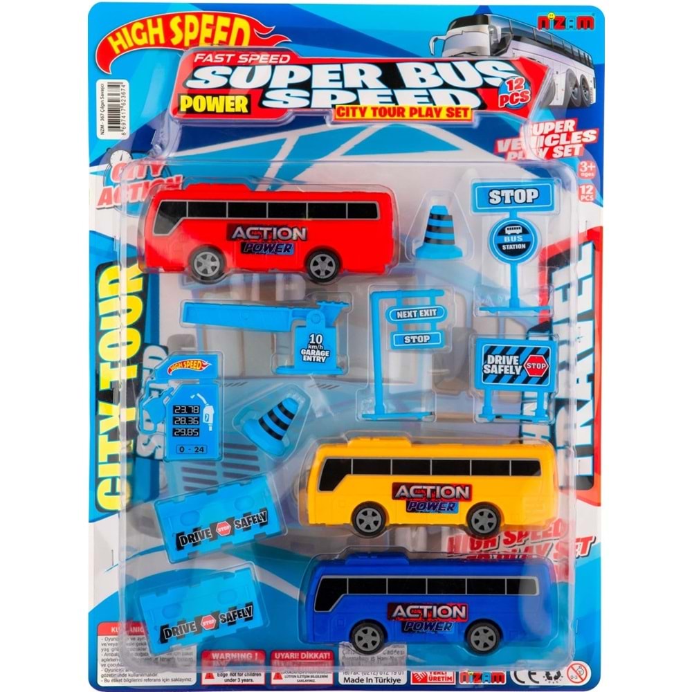 NİZAM TOYS AKSESUARLI OTOBÜS SETİ