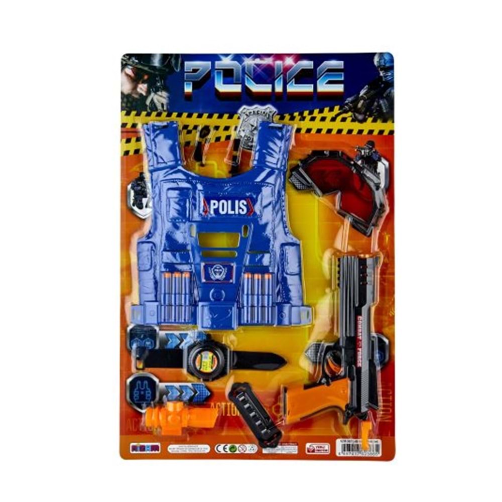 NİZAM TOYS ÇELİK YELEKLİ POLİS SETİ