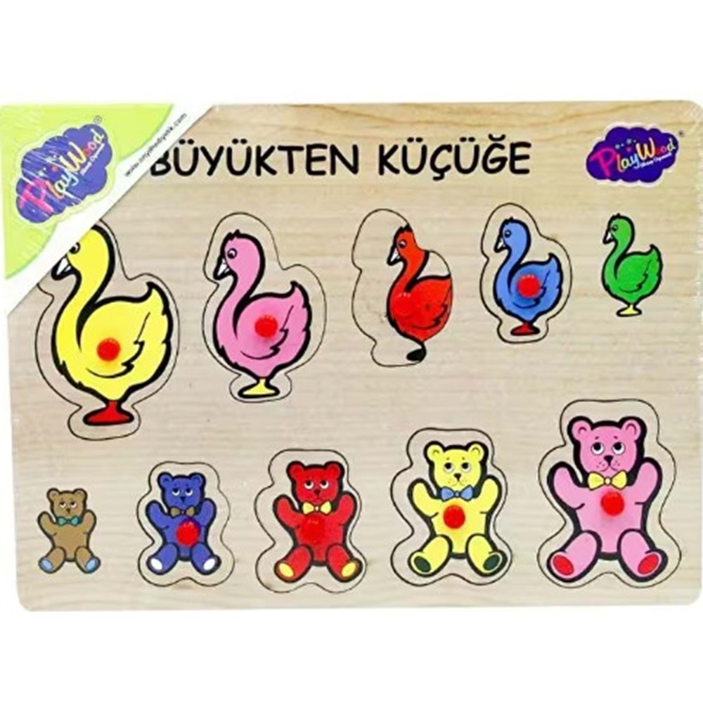 ONYIL TOYS AHŞAP TUTMALI BÜYÜKTEN KÜÇÜĞE