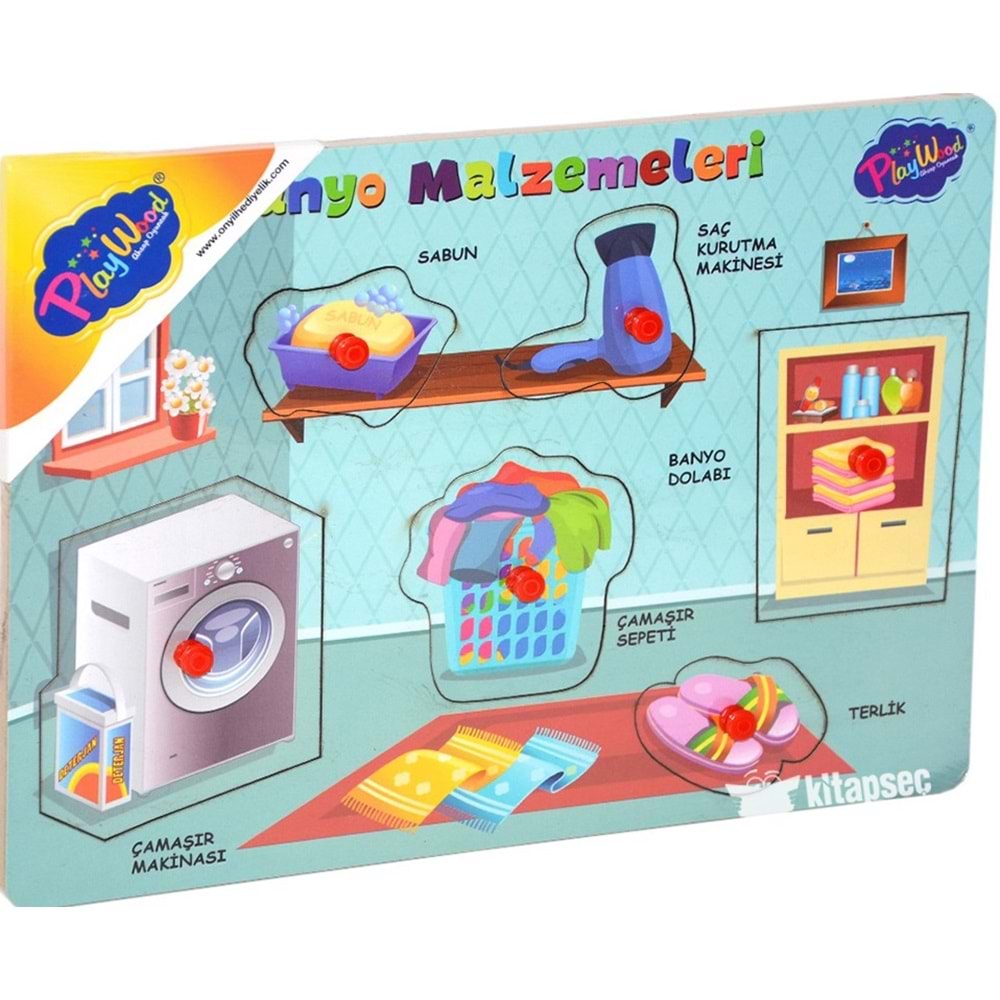 ONYIL TOYS AHŞAP TUTMALI BANYO MALZEMELERİ