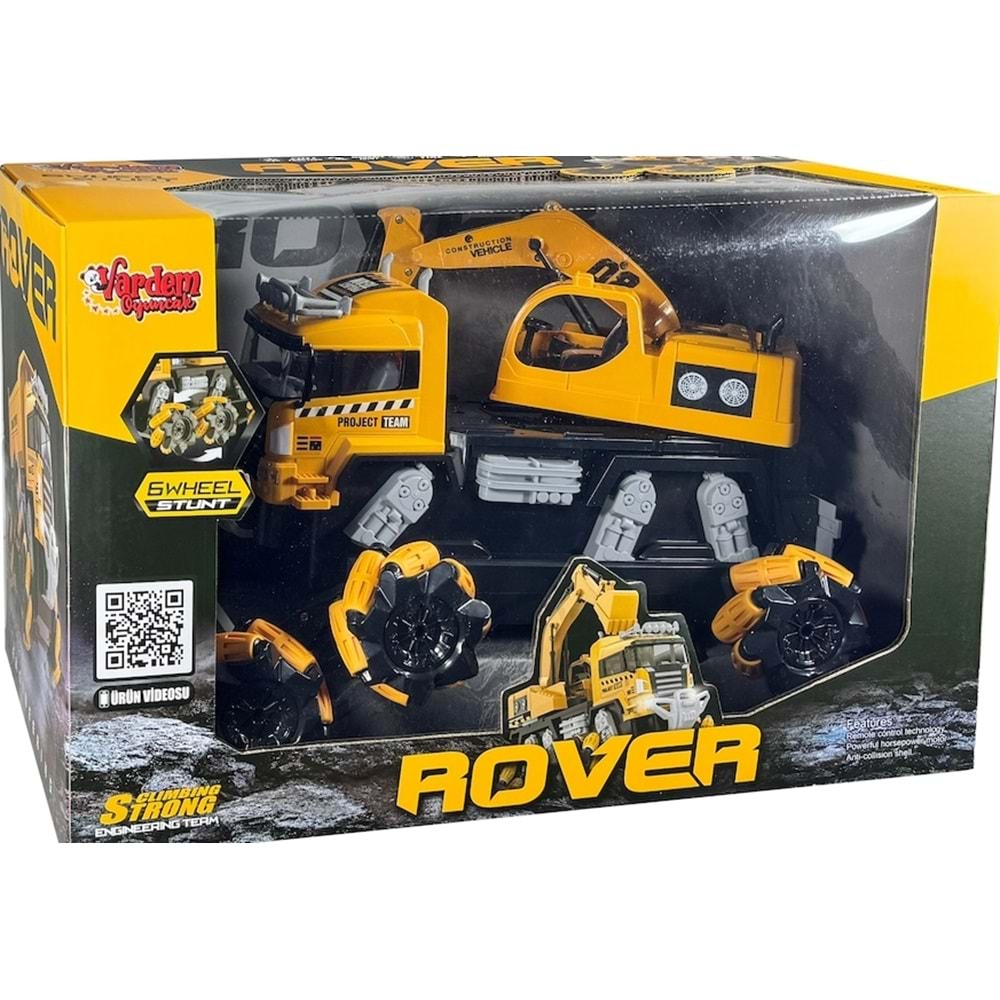 VARDEM UZK. KUM. F/F SARJLI 2.4G 6 TEKER KAMYON KAZICI