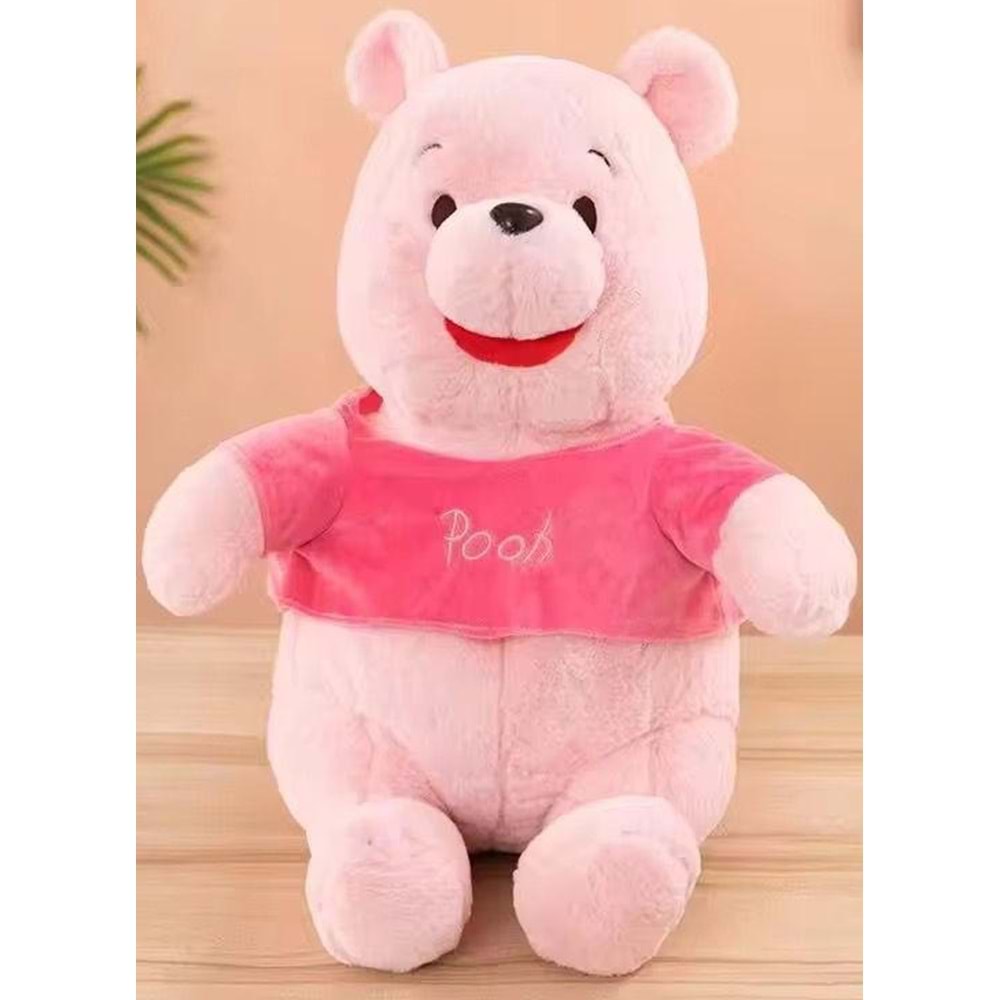 TAHA POOH RASI PEMBE LÜX PELUŞ 45 CM