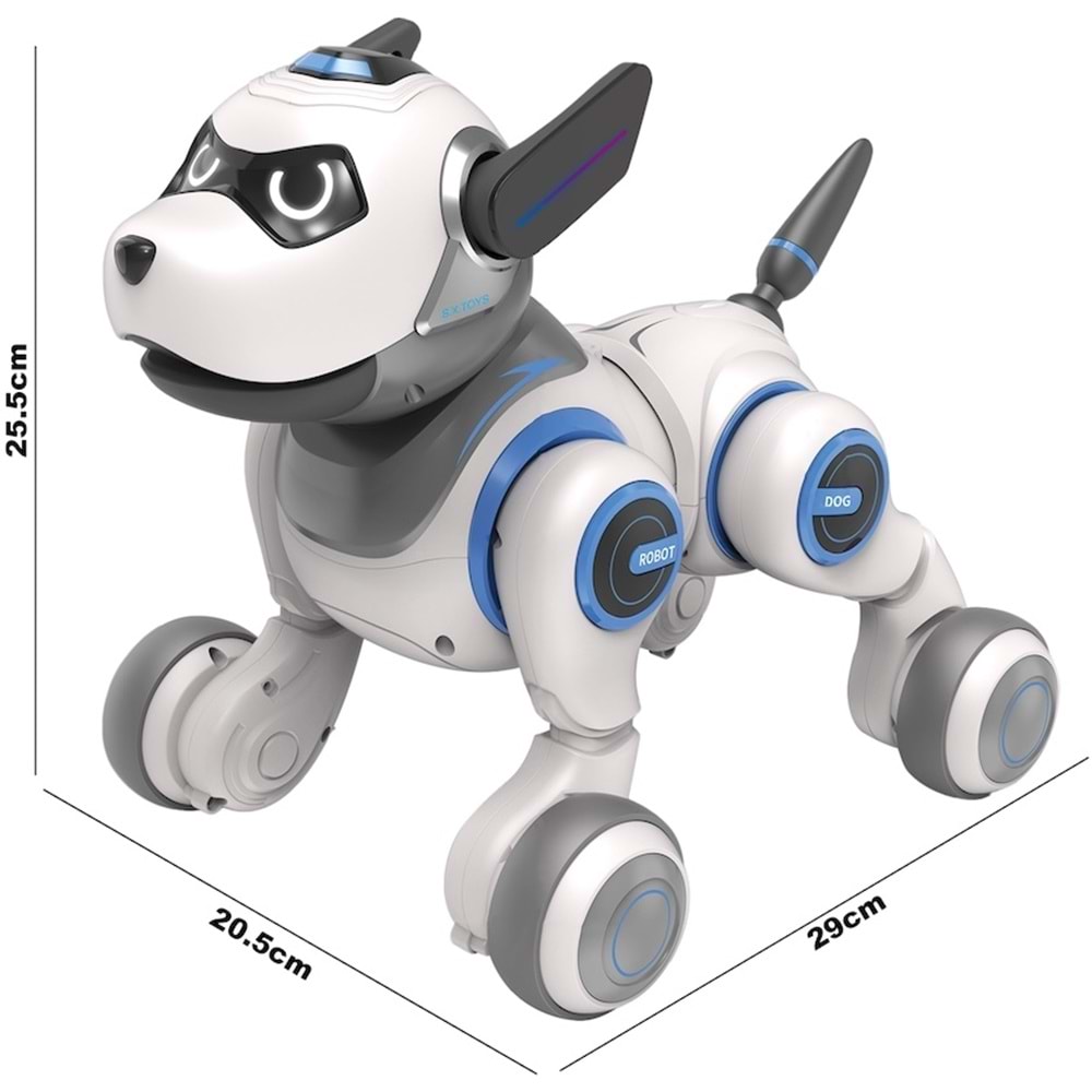 VARDEM UZK. KUM. F/F SARJLI ISIKLI MUZIKLI INTERAKTIF ROBOT KOPEK