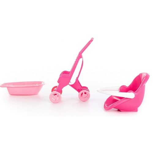Polesie Bebek Arabası Pink Line 3X1 Filede