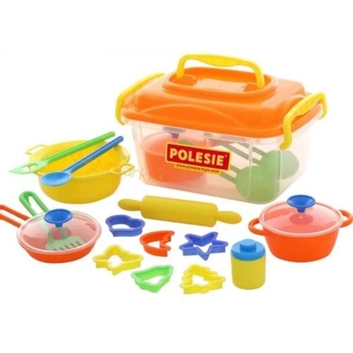 Polesie Set Çocuk Yemek Takımı 20 Element Kapta