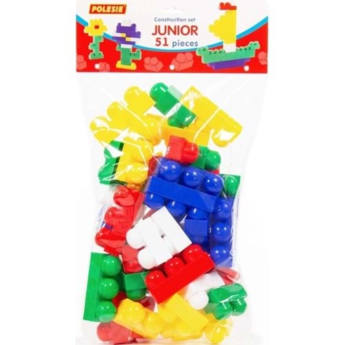 Polesie Tasarım Parçası Junior 51 Parça Torbada