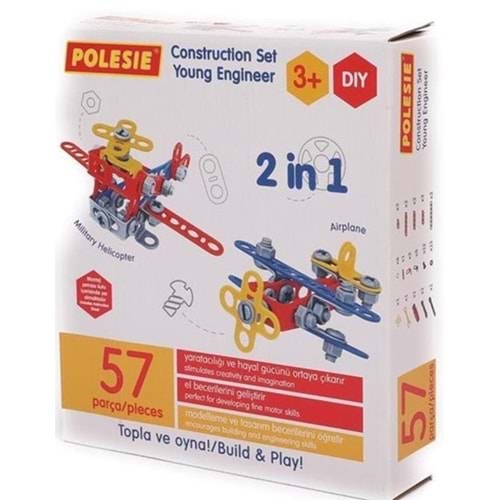 Polesie Tasarım Parçası Mucit 57 Element Kutuda