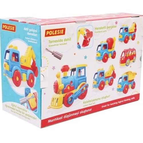 Polesie Tasarımciulaşımlokomotif 48 Parça Kutuda