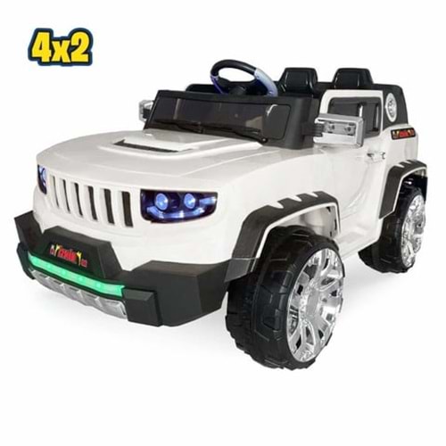 İZNİK KUMANDALI AKÜLÜ ARABA 4X2 12V BEYAZ