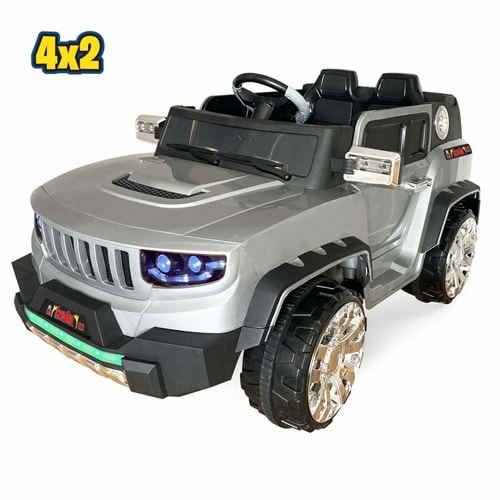 İZNİK KUMANDALI AKÜLÜ ARABA 4X2 12V GRİ