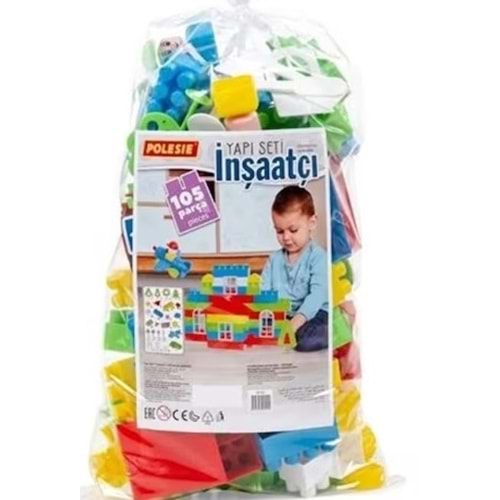 Polesie Yapı Seti İnşaatçı 105 Parça Pakette