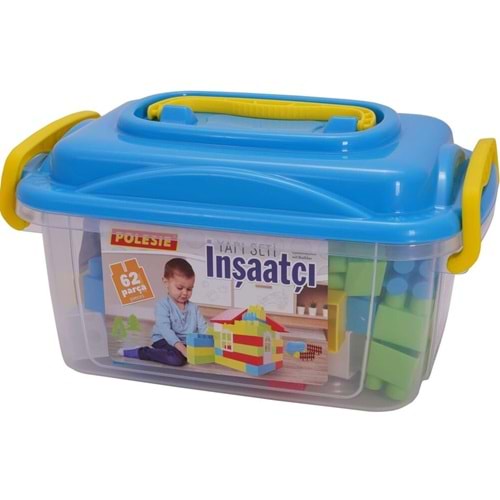 Polesie Yapı Seti İnşaatçı 62 Parça Konteyner