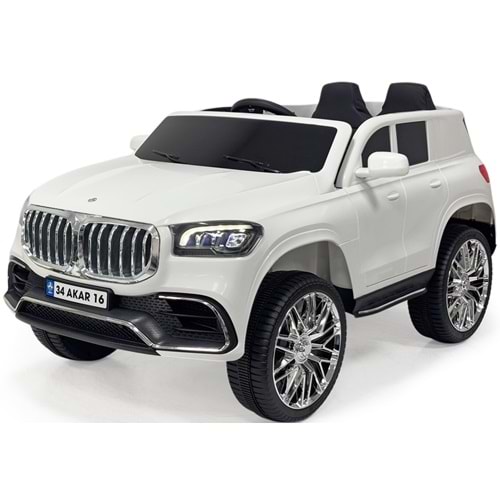 BOLD KUMANDALI AKÜLÜ ARABA 12V BEYAZ