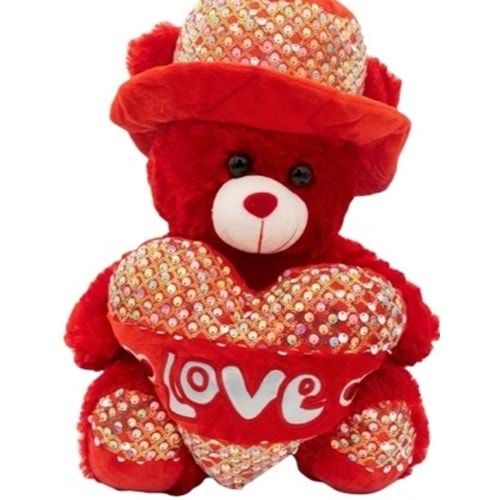 METAŞ PELUŞ AYICIK ŞAPKALI 40 CM X 60