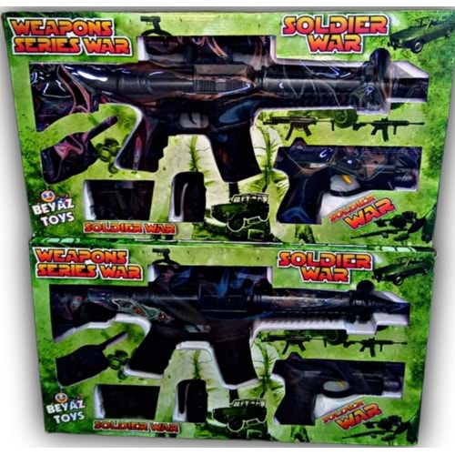 BEYAZ TOYS KUTULU BÜYÜK BOY SİLAH SETİ