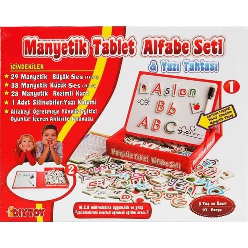 CA GAMES MANYETİK ALFABE SETİ VE YAZI TAHTASI