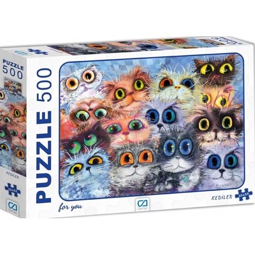 CA GAMES KEDİLER 500 PARÇA PUZZLE