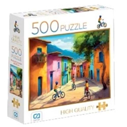 CA GAMES BİSİKLETLİ ÇOCUKLAR PUZZLE 500