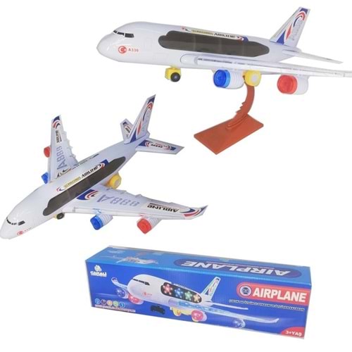 CAN-ALİ TOYS A330 IŞIKLI SESLİ PİLLİ UÇAK