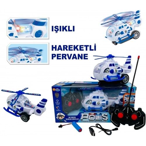 DUMAN UZAKTAN KUMANDALI ŞARJLI TÜRKÇE SESLİ HELİKOPTER