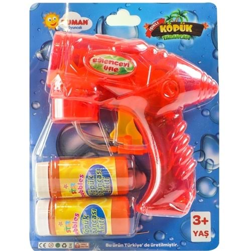 DUMAN TOYS VAKUMLU IŞIKLI FİL KÖPÜK TABANCASI