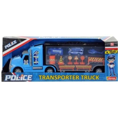EREN TOYS HEROES ÇANTALI POLİS TAŞIYICI TIR SETİ