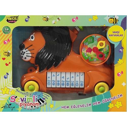 PRESTİJ TOYS KUTULU ASLANLI PİLLİ PİYANO