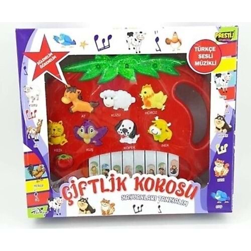 PRESTİJ TOYS KUTULU HAYVANLI PİLLİ ÇİLEK PİYANO
