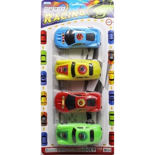 KETTE TOYS 4 LÜ KARTELA SPOR ARABA K.66